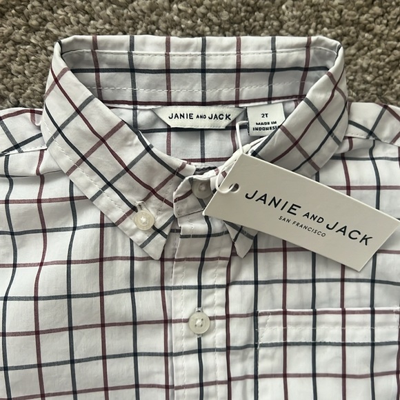NWT Janie & Jack 2T Button Down - Picture 2 of 4